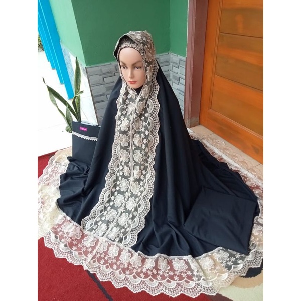 MUKENA DEWASA ANDIN KATUN MEWAH RENDA JUMBO