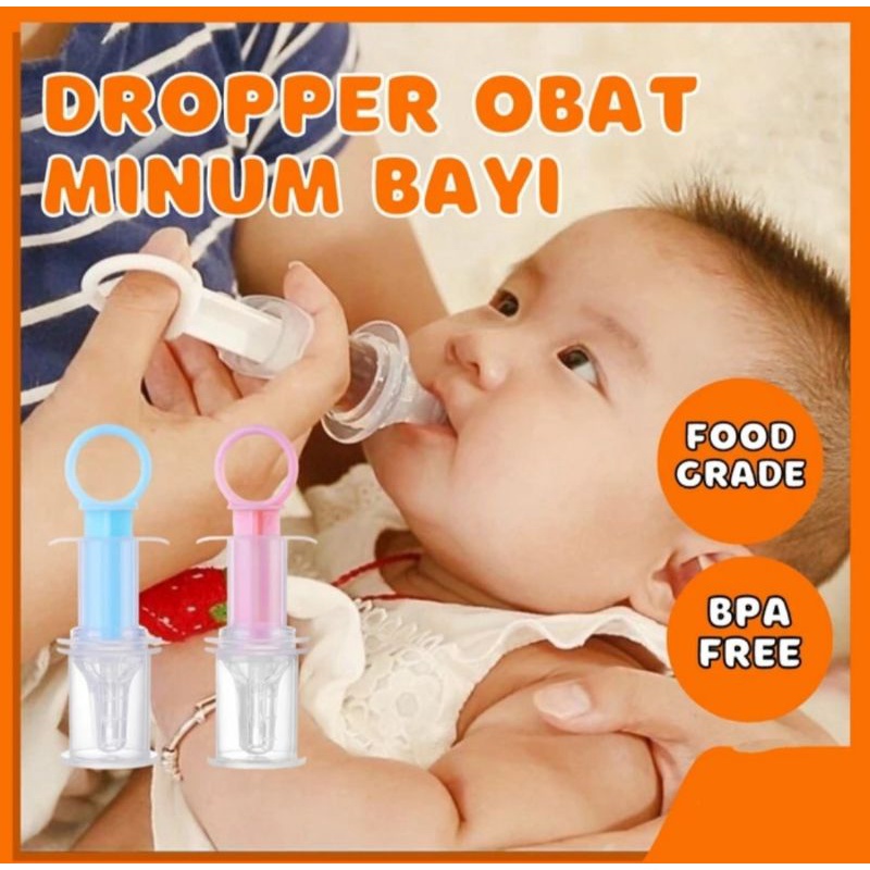 PIPET ALAT BANTU MINUM OBAT ANAK BAYI SILIKON