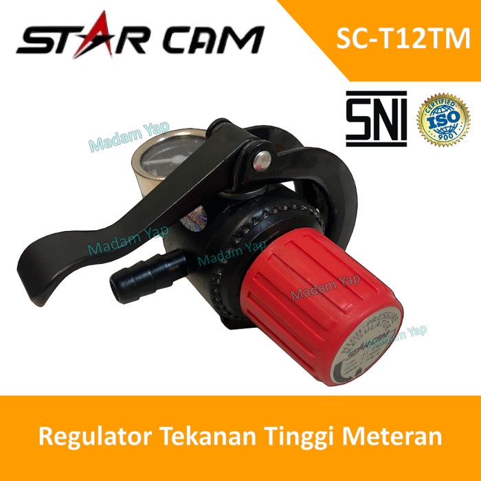 STARCAM Regulator Gas Tekanan Tinggi Meter LPG DESTEC High Pressure