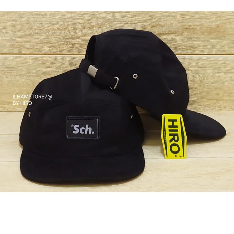 Kualitas Dijamin [COD]Topi Snapback Bordir SCH Lima panel/Topi Hip-Hop/Topi Distro Pria/Topi keren