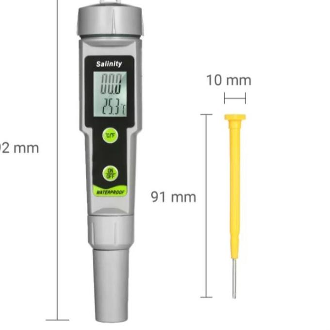 New Salinity Meter Digital Salinometer Tester Salinitas Meter Alat Ukur Kadar Garam