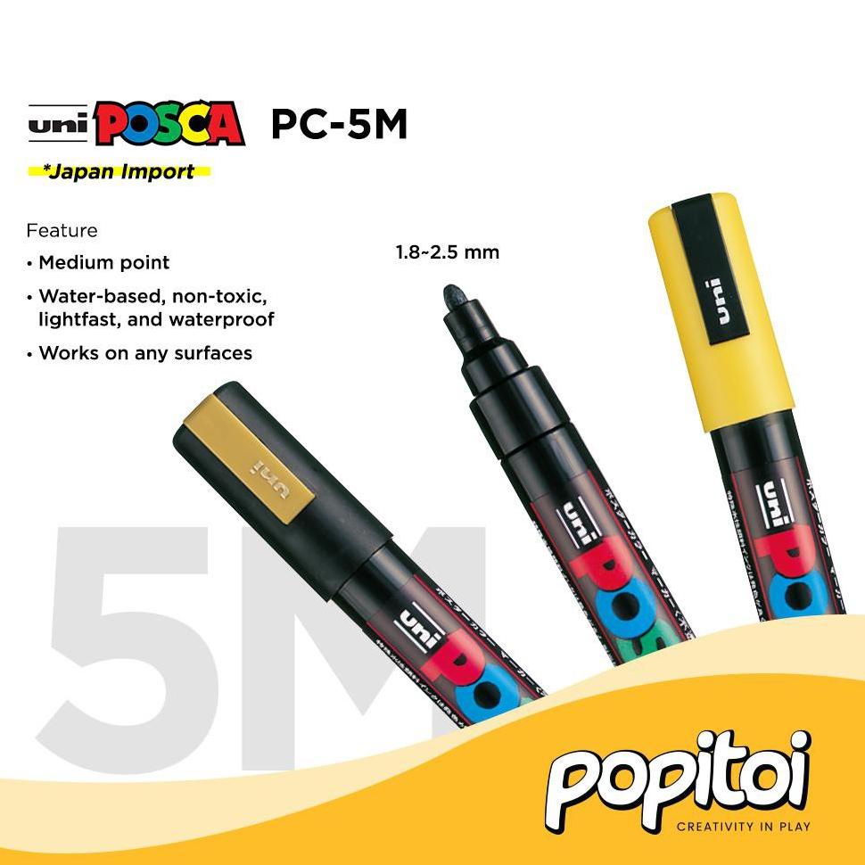 

BISA COD UNI POSCA PC-5M Paint Marker (Medium Point) Spidol warna warni PC 5M PC5M