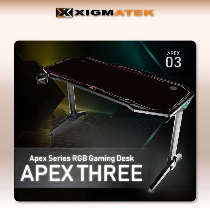 XIGMATEK TABLE GAMING APEX THREE - Meja GAMING XIGMATEK