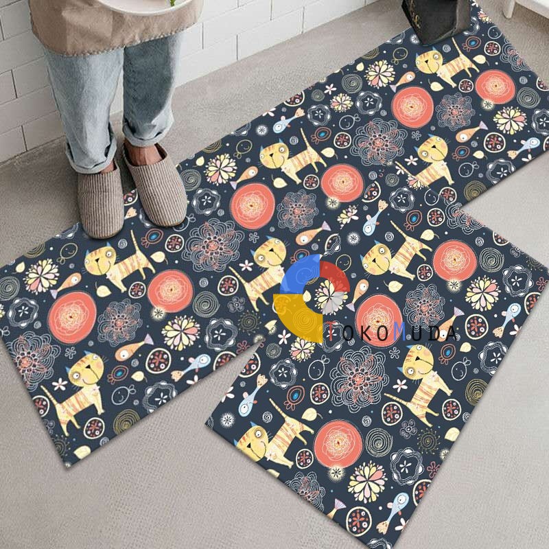 TOKOMUDA COD Keset Dapur 2in1 Keset kaki Pintu Premium 120X40 DAN 60X40 lwk02
