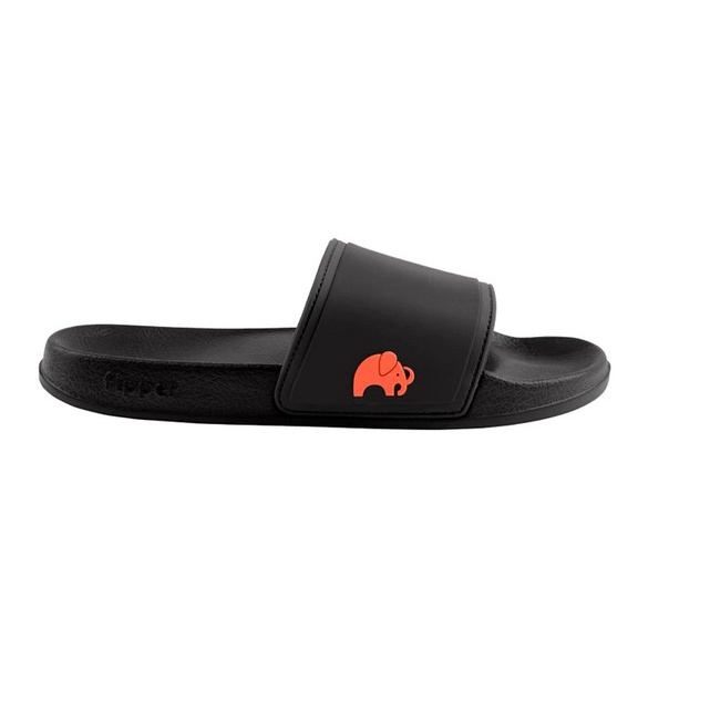 Sandal Fipper Slip On Black Orange Original