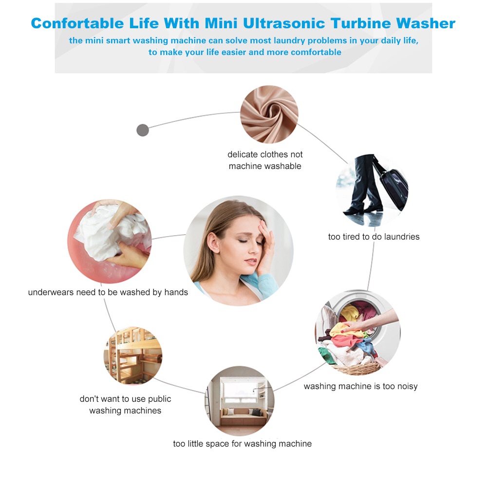 Mesin Cuci Mini Portable Washing Machine Ultrasonic / Mesin Putar Pencuci Hemat Energi Murah Praktis Trevelling / Mesin Cuci Baju  Anak Bayi Dewasa Pakaian Dalam Make Up Multifungsi / Mesin Cuci Kecil Mini Dan Pengering Otomatis Untuk Anak Kos Laudry