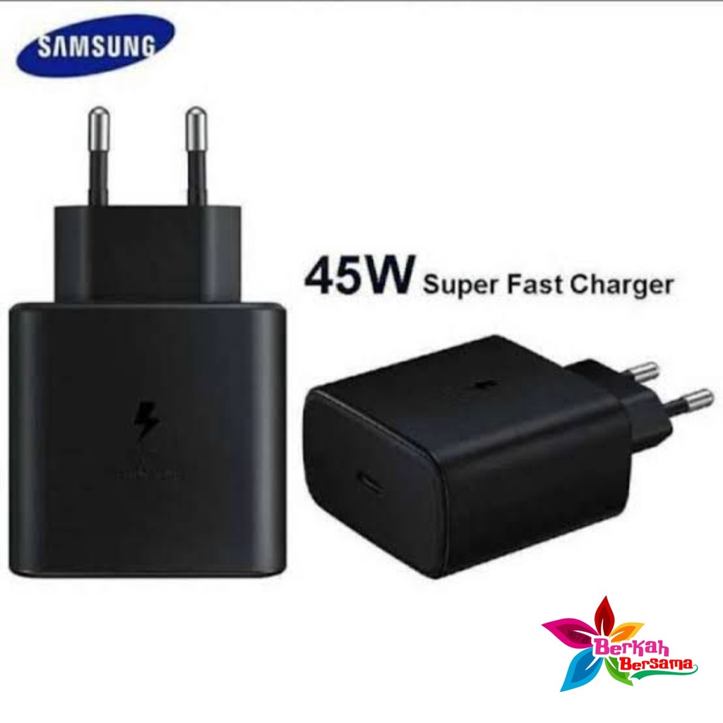 daptor Kepala batok Charger Casan Samsung Galaxy A33 A53 A73 5G a32 A52 a72 A52S note 10 note 20 S21 S21+ S21 ultra s22 s22ultra z flip 3 z fold 4 25W &amp; 45W Original USB C TO C Super Fast Charging BB7789