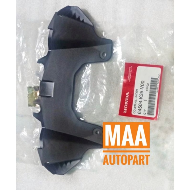 Cover Headlight Under Dek Dudukan Bawah Lampu Depan PCX 150 CBU Led 64504K35V00 Asli