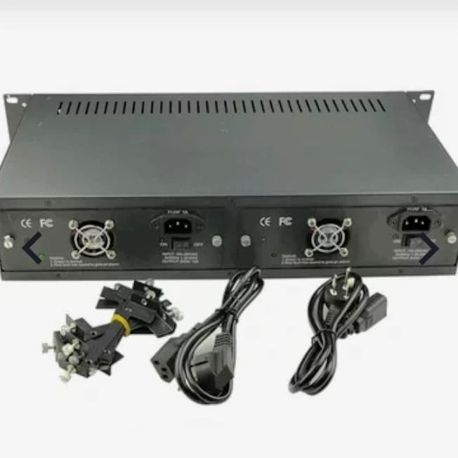 Casing Rackmount media converter 14 port dobel power supply