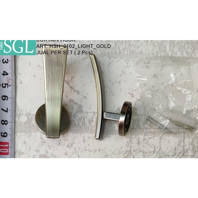 TERLARIS CURTAIN HOOKS / HOOK GORDEN/ AKSESORI GORDEN - (HSH_2102_LIGHT_GOLD /GORDEN JENDELA/GORDEN 