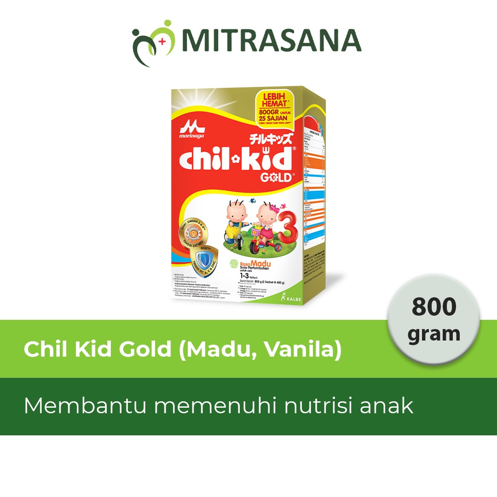 

Chil Kid Gold Madu - 800 Gr - Susu Pertumbuhan Anak Usia 1 - 3 Tahun Dan Meningkatkan Daya Tahan Tubuh