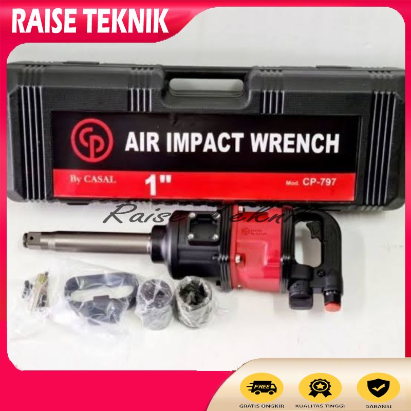 AIR IMPACT WRENCH ALAT BUKA BAUT ANGIN RODA TRUCK CASSAL 1"