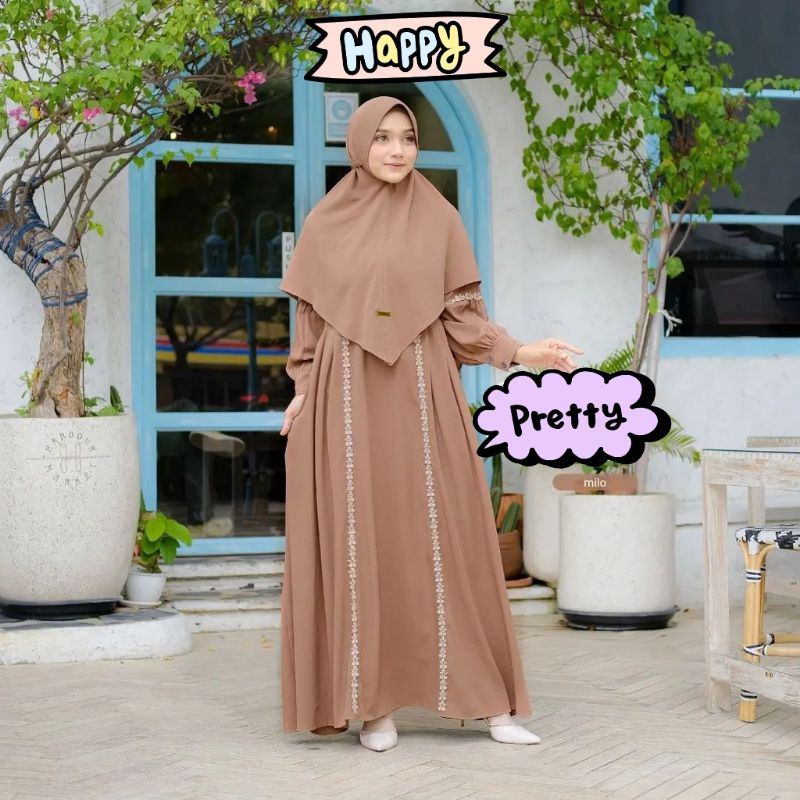ALIRA SYARI - Baju Gamis Busui Dress Wanita Fashion Muslim Ukuran M L XL XXL 3XL 4XL Jumbo Untuk Aca