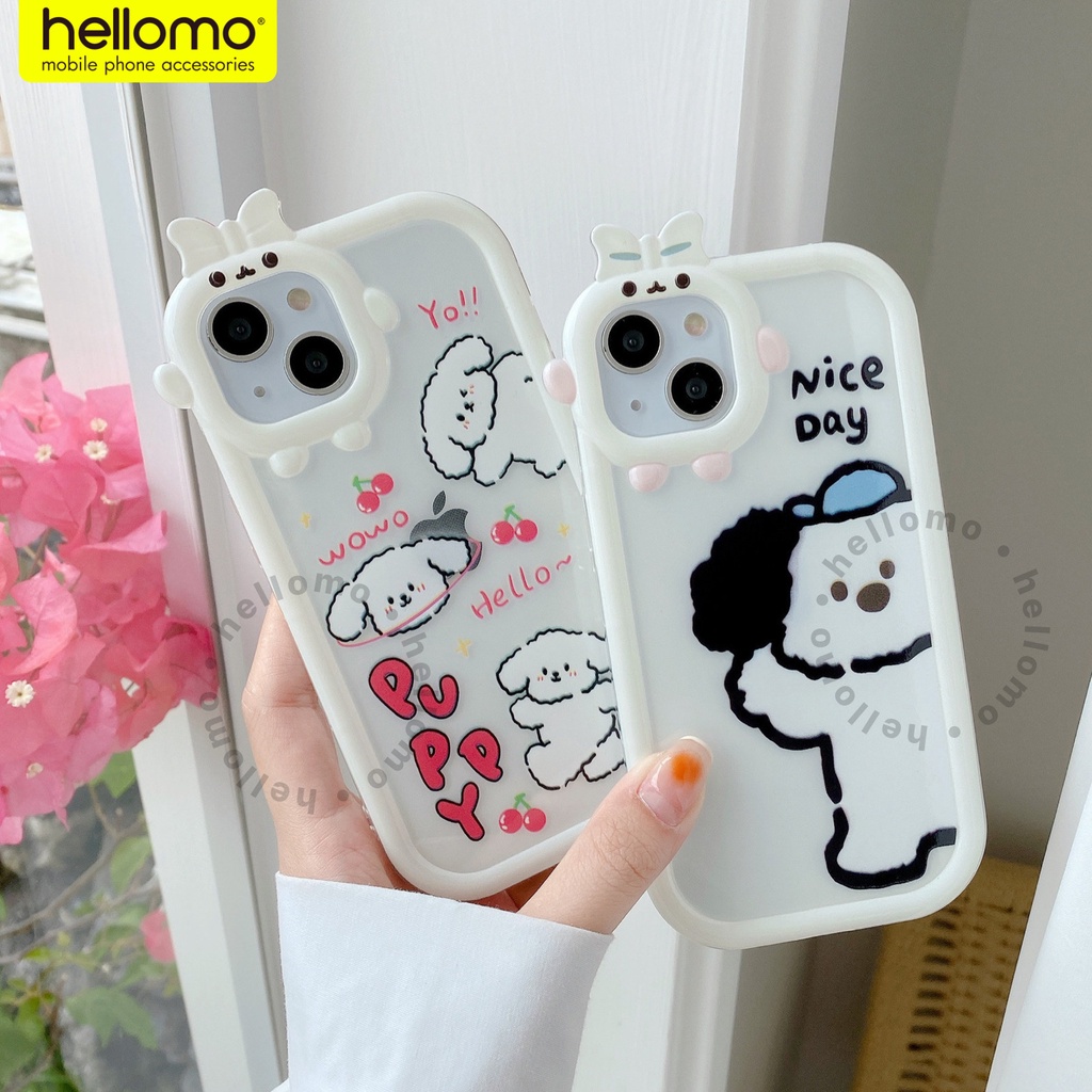 Casing Silikon iPhone TPU Soft Case Silicone Kartun Motif Anjing Lucu Puppy Dog