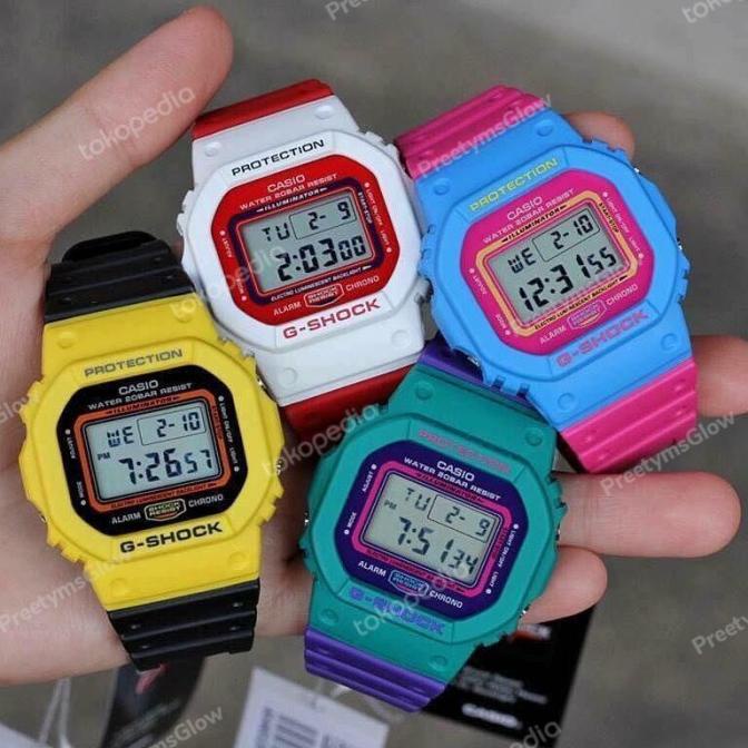 Jam Tangan Digital Anak Perempuan & Laki - Laki Casio G-Shock Warna
