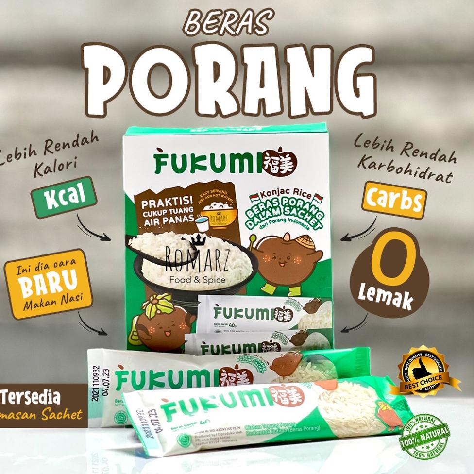 

☪ BERAS PORANG SACHET 100% ORIGINAL 40gr | BERAS SHIRATAKI SACHET 40gr キ