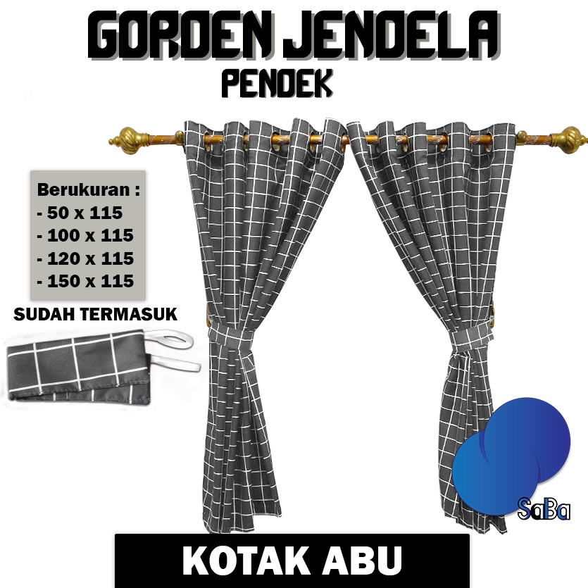 GT150 - GORDEN JENDELA MINIMALIS 10 RING FREE TALI EMBOSH DAN AESTHETIC