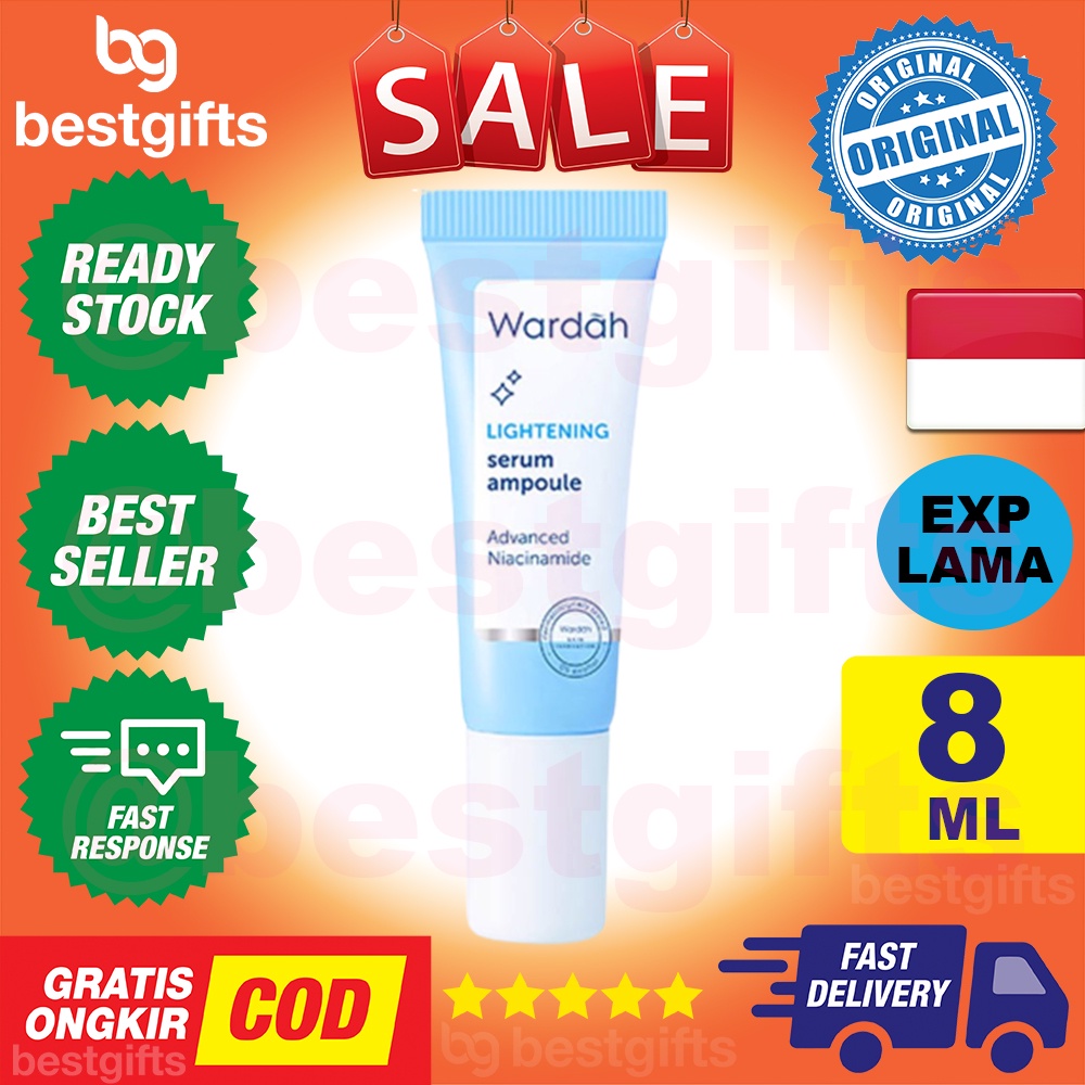WARDAH LIGHTENING SERUM AMPOULE MENYAMARKAN BEKAS JERAWAT 8 ML