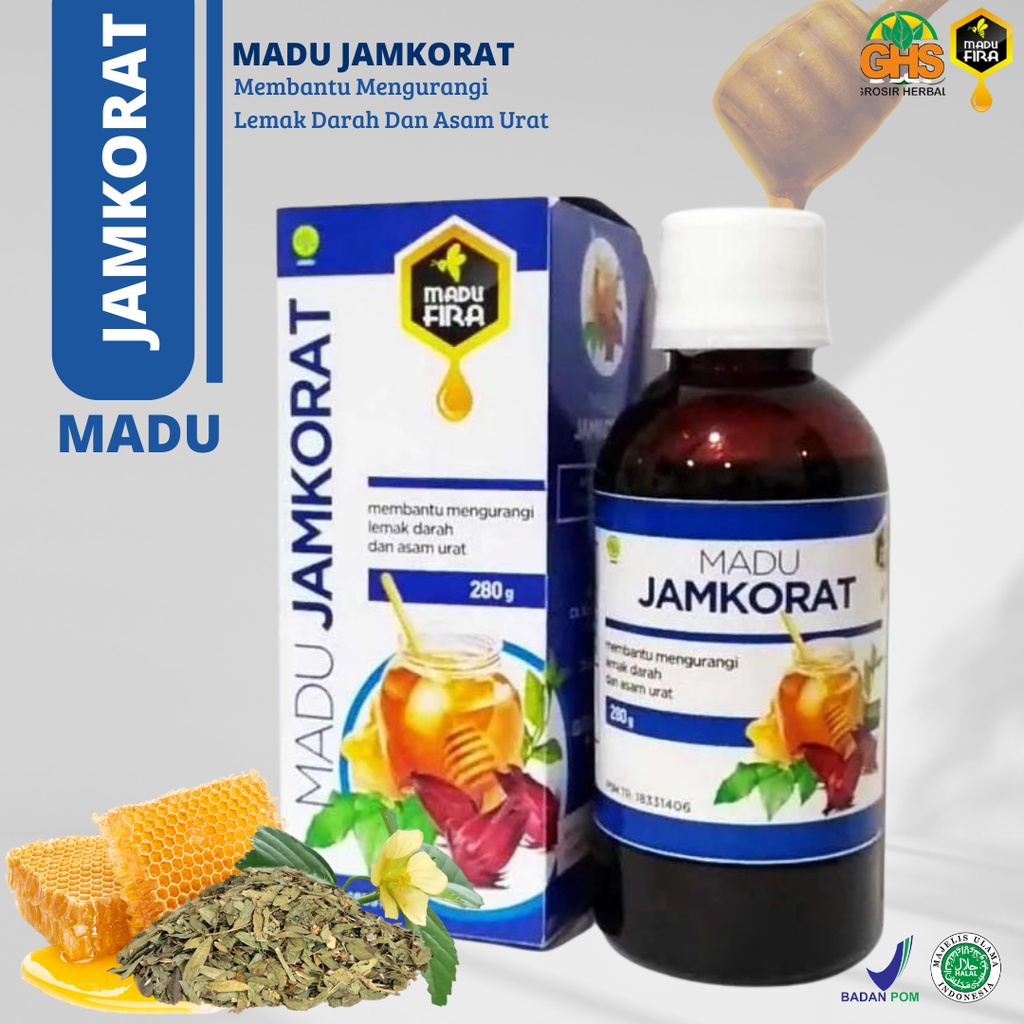 ASLI MADU JAMKORAT JAM KORAT MADU ASAM URAT DAN KOLESTEROL Madu Jamkorat Asli Obat Asam urat dan Kol