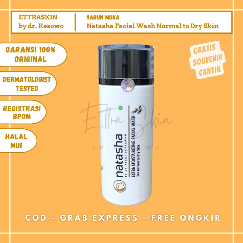 Natasha Skincare - Extra Moisturizing Facial Wash for Normal to Dry Skin / Sabun Muka - Ettra Skin b