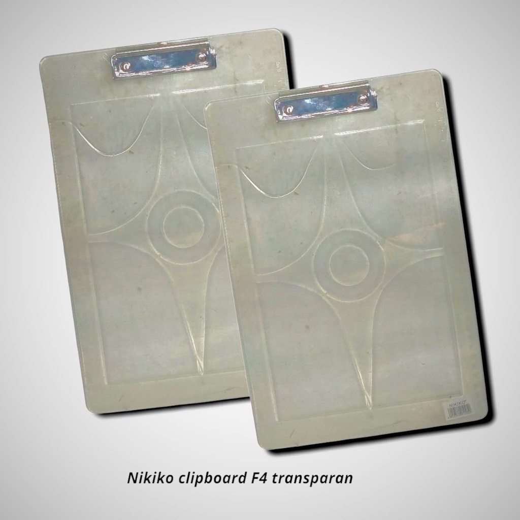 

CLIPBOARD PAPAN KLIP JALAN BENING TRANSPARAN PUTIH FOLIO NIKIKO