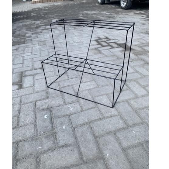 Super Promo RAK BUNGA  / RAK BESI / RAK SUSUN 2/ STANDING POT BESI / POT BUNGA SET