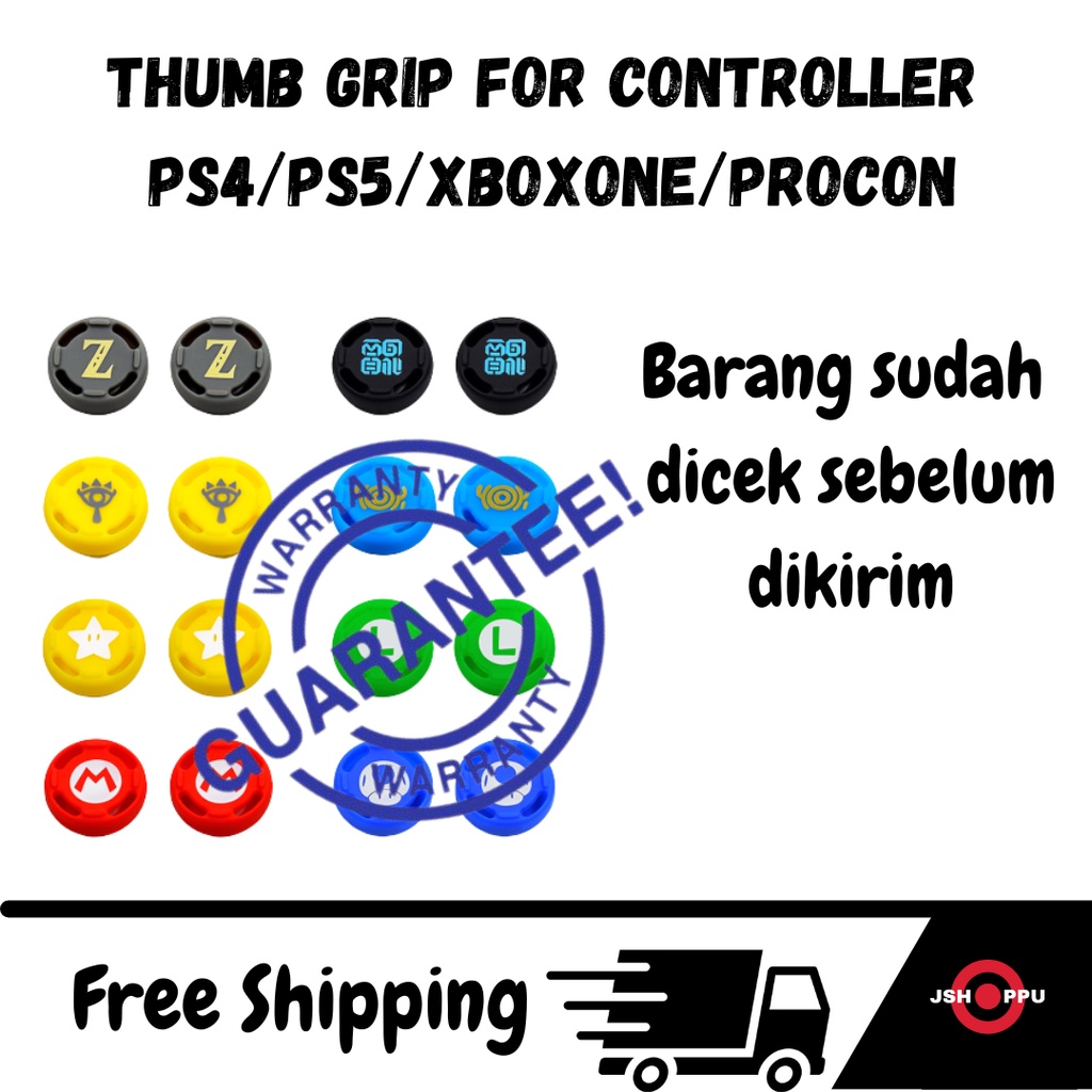 Thumbs Grip Anti Slip Karet Silikon Tombol Analog Thumb grip  Stik Joystick Playstation PS4 PS5 XBOX ONE NINTENDO PROCON Pro Controller Nintendo