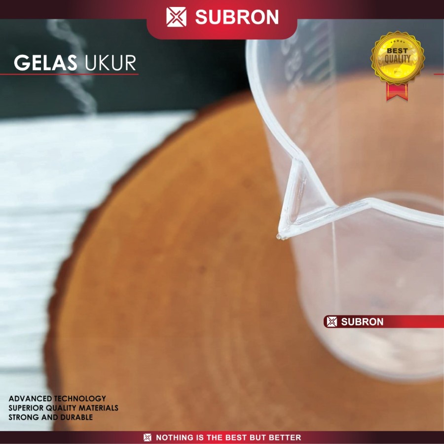 Gelas Ukur Plastik Gelas Takar Food Grad - SUBRON