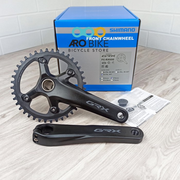 CRANK GRX CRANKSET SHIMANO GRX RX 600 40T 11 SPEED CRANK GRAVEL SINGLE