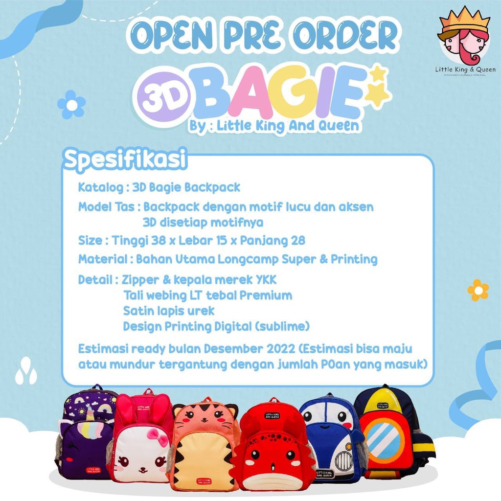 Backpack  BAGIE Little King &amp; Queen