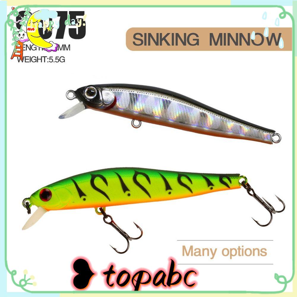 Umpan Ikan Kecil Tenggelam TOP Mini 70mm/5.5g Crankbaits Tackle Umpan Casting Panjang Bermanfaat