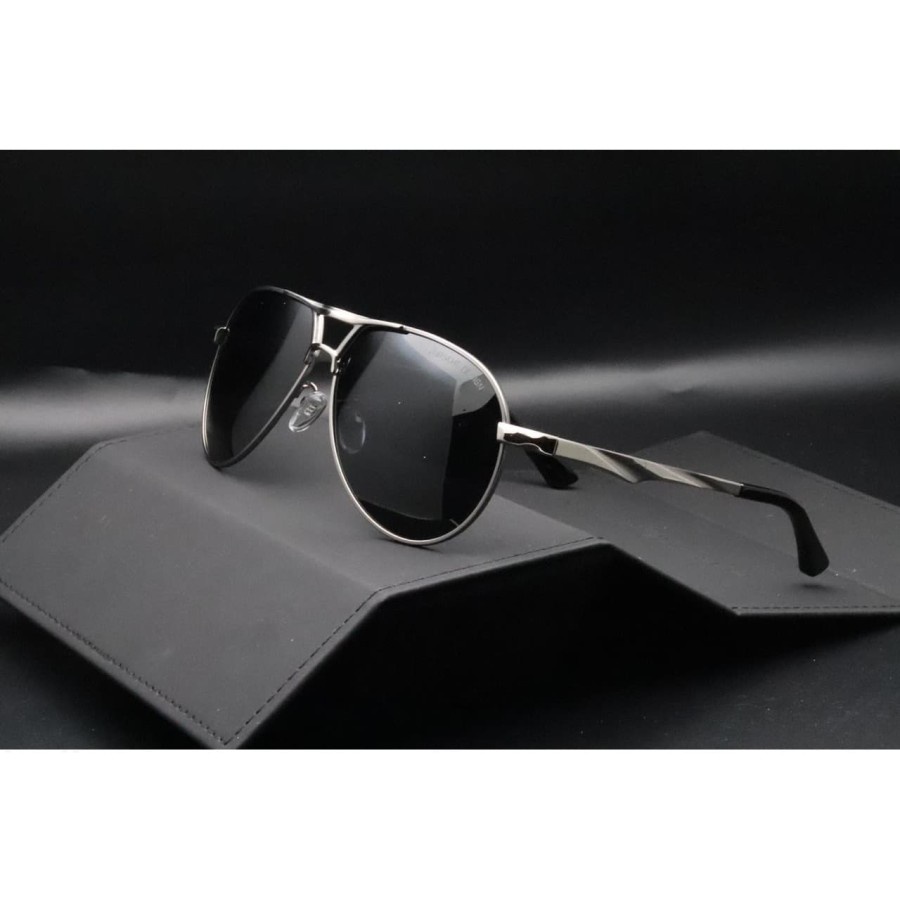 1510 Kacamata Pria Hitam Anti Radiasi Original Import luar negeri Terbaru 2021 Polaris Anti Silau Si