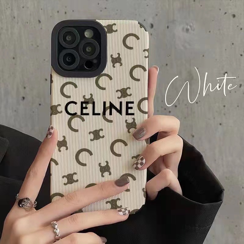 Ins Merek Besar CELINE Cocok Untuk Iphone14 14pro 14Plus 14prm Iphone13 13pro 13prm iPhone 11 7Plus 8Plus Xr XS 12 Pro Max Empat Sudut Casing Ponsel Tahan Guncangan