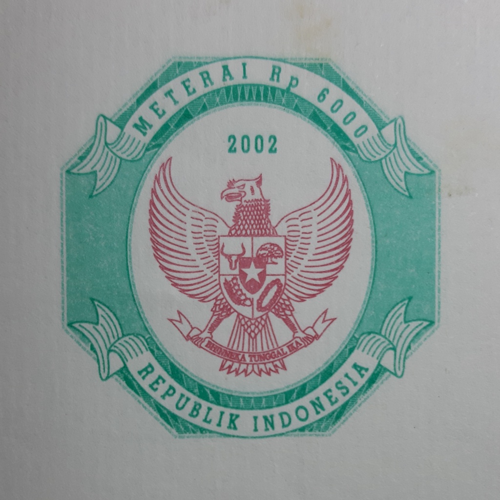 

KERTAS SEGEL TAHUN 2002 DOUBLE VOLIO KERTAS BERMATERAI TAHUN 2002 DOUBLE VOLIO
