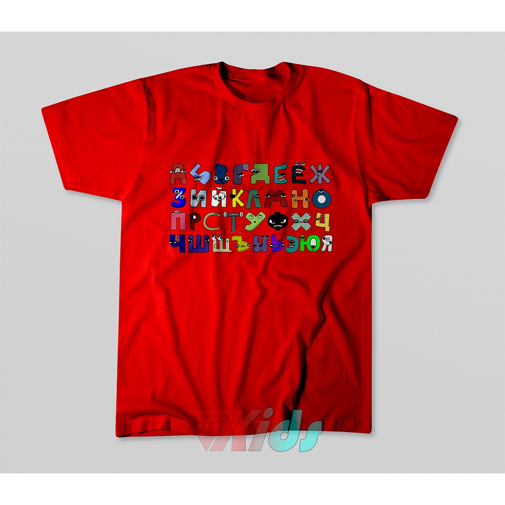 BAJU ANAK MURAH KARAKTER  ALPHABET LORE I KAOS ANAK MURAH KARAKTER ALPHABET LORE