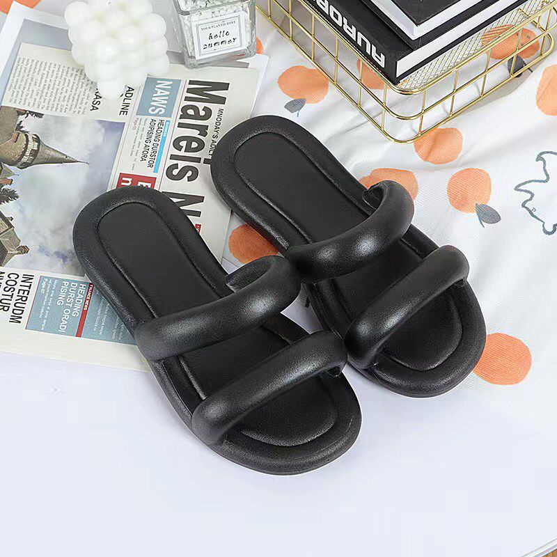 CUCI GUDANG TOPGROSIR TG1635 Sandal Slop Wanita Import Model Tali 2 Besar