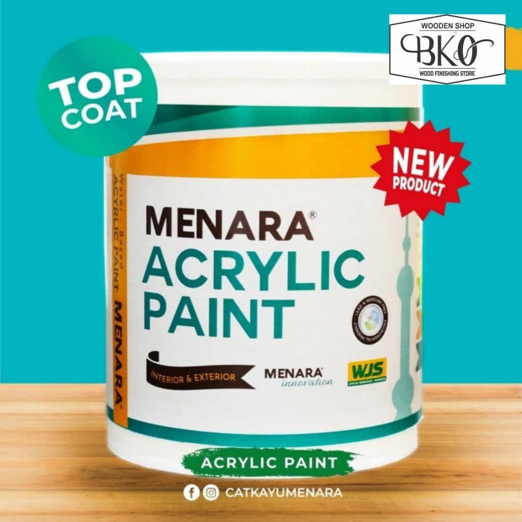 

Menara Acrylic Paint - Base Coat White/Black - Putih