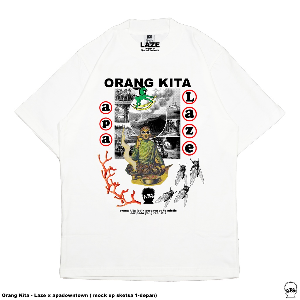 Laze x Apadowntwon T Shirt Broken White