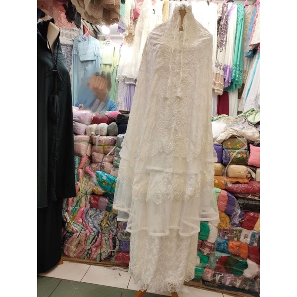 MUKENA SUTRA ORIGINAL PREMIUM PAYET MUTIARA