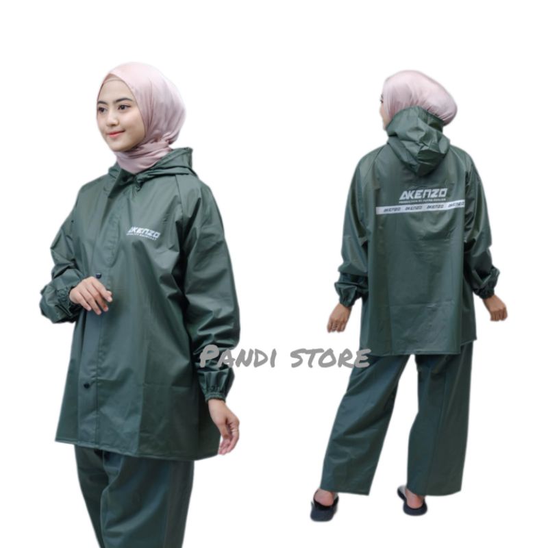 RAINCOAT MANTEL STELAN PRIA WANITA BAHAN TEBAL BY AKENZO