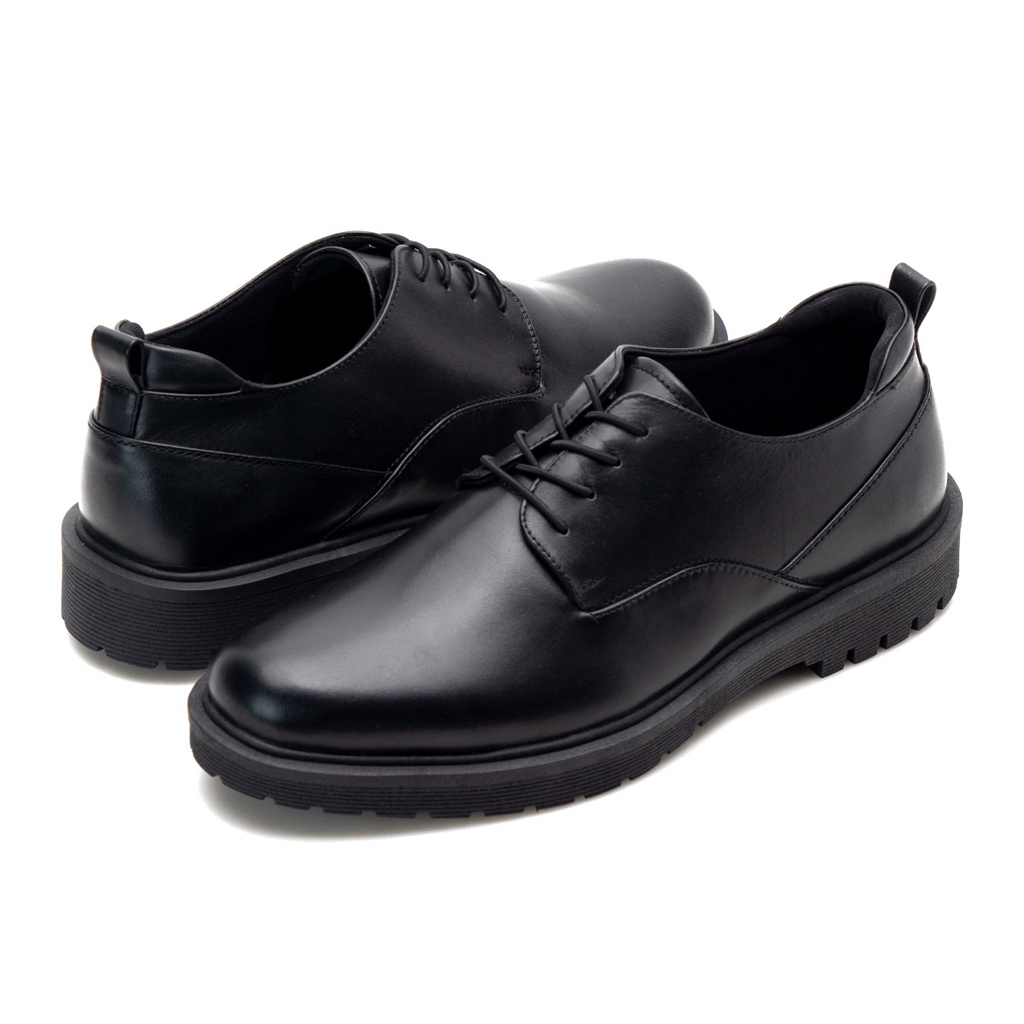 THOM BLACK ORIGINAL x KENZIOS Sepatu Kulit Sapi Asli Full Hitam Pria Formal Pantofel Tali Kerja Kantor Resmi Guru Kantoran Pesta Undangan Wedding Kondangan Nikah Wisuda Kuliah Semi Casual Derby Modern Oxford Genuine Leather Kenzio Footwear Keren Kekinian