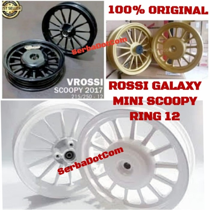 VELG ROSSY ROSSI SCOOPY RING 12 GALAXY MODEL DAYTONA NO VND ROULETTE