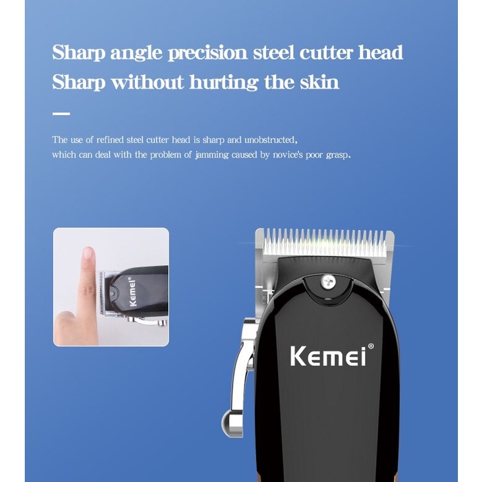 AKN88 - KEMEI KM-1756 - Professional Electric Hair Clipper - Alat Cukur Rambut