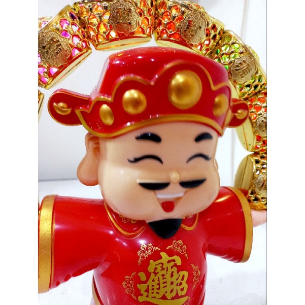 Pajangan Caishen Ye Imlek / Figurine Dewa Rezeki Caishen / Patung Imlek Dewa Uang