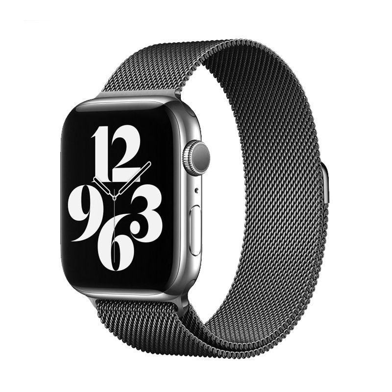 APPLE WATCH Magnetic Strap iWatch Milanese Stainless Steel Strap Series 1 2 3 4 SE 5 6 7 Size 45 44 42mm 41 40 38mm Replacement Strap for T500 T55 Smartwatch