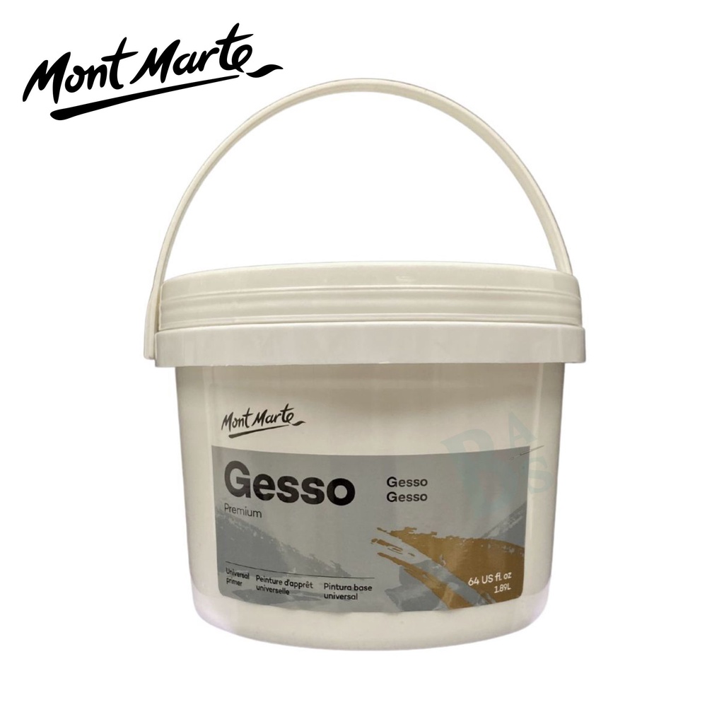

Mont Marte/ Gesso Primer/ White 1.89L Tub