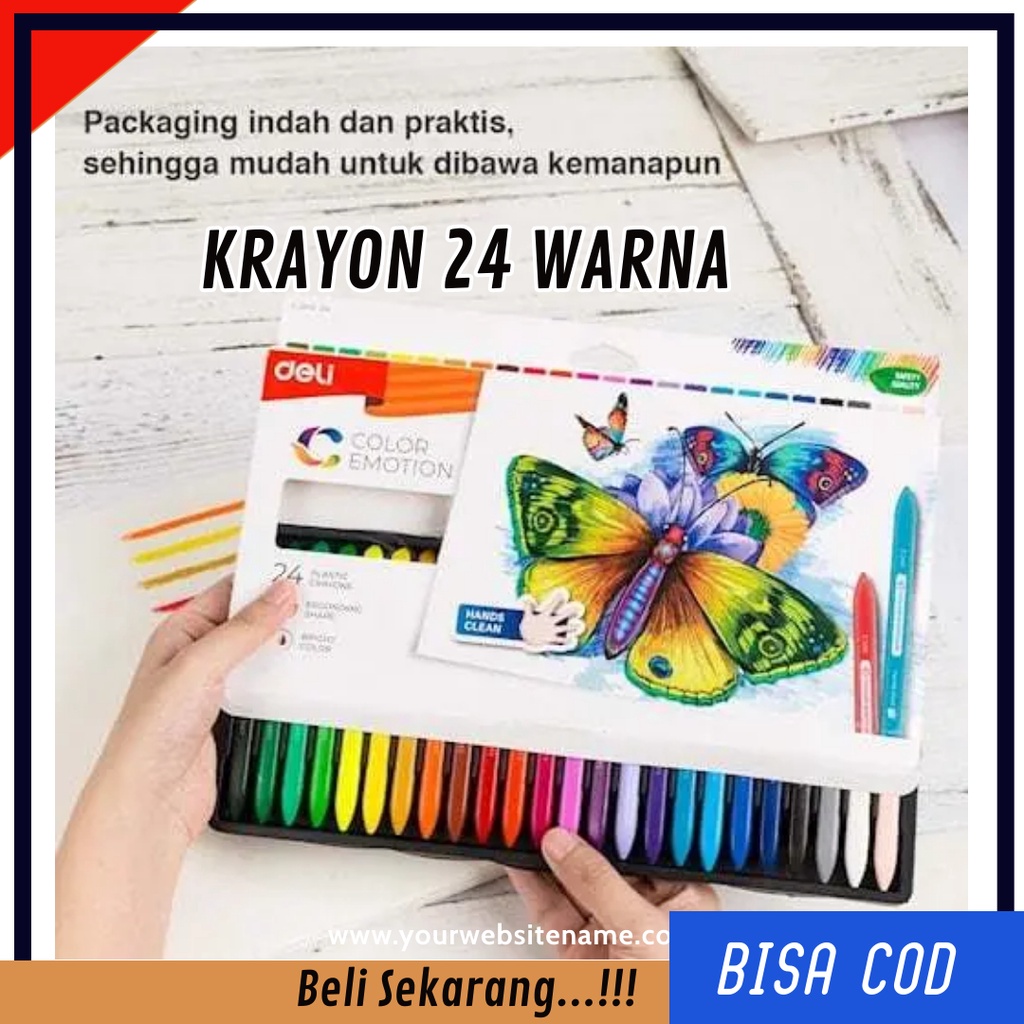 

Krayon Sekolah Crayon Pastel Mewarnai Isi 24 Warna Cerah Bentuk