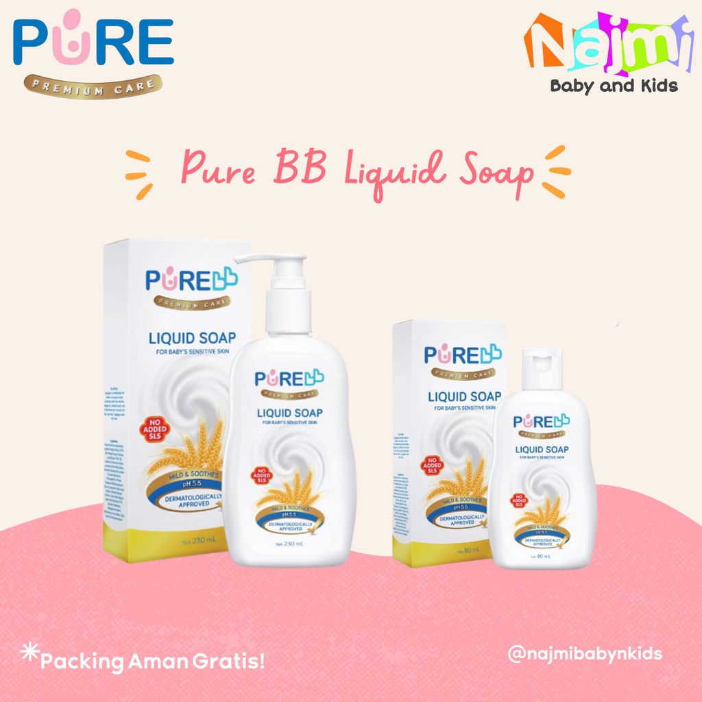 PureBb Pure Bb Baby Liquid Soap 230ml Sabun cair bayi untuk kulit sensitif