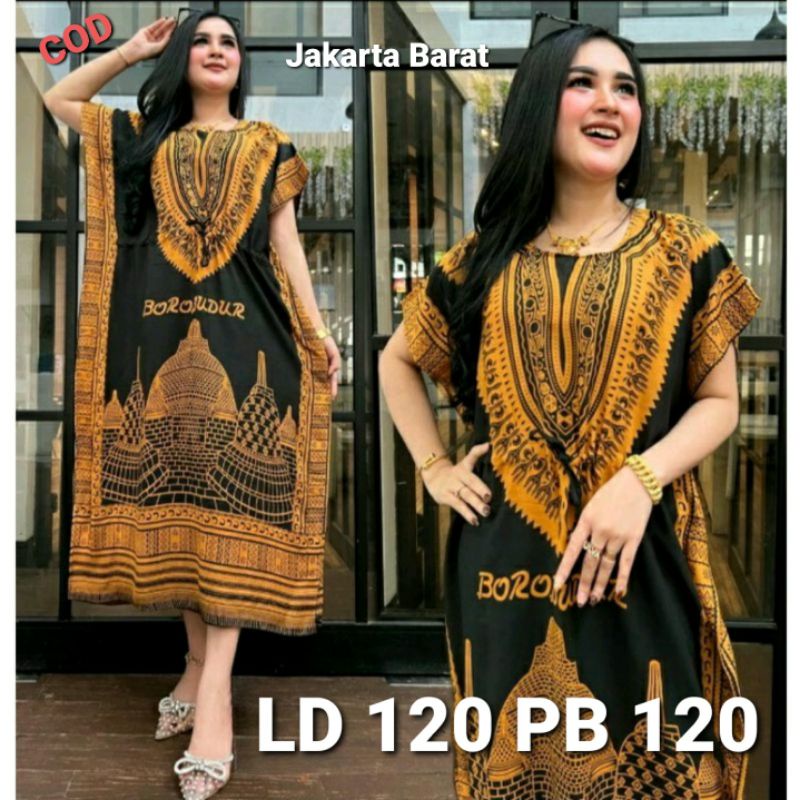 DASTER  LOWO HITAM JUMBO XXL TALI SAMPING OLEH OLEH KHAS BOROBUDUR