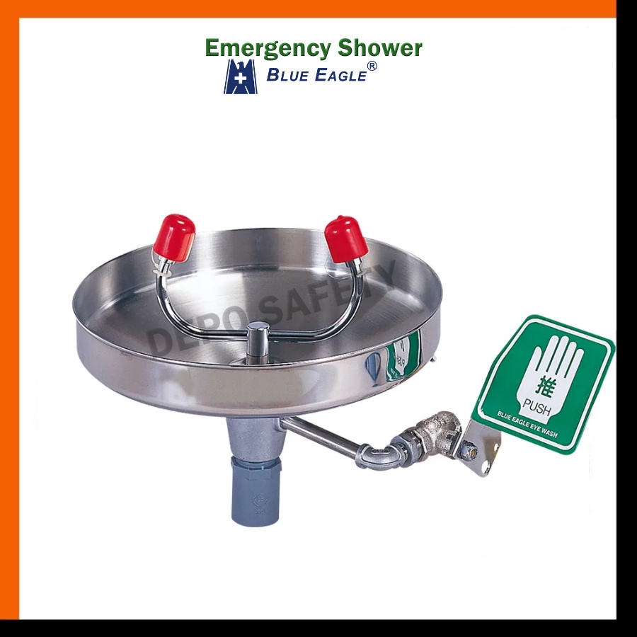 EW 042 Emergency EyeWash Wall Mounted Blue Eagle